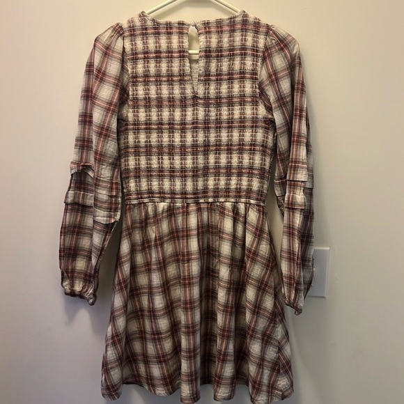 AE Long-Sleeve High Neck Plaid Mini Dress size XS - Picture 4 of 10